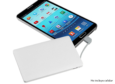 Cargador Power Bank Credit Card 2500mAh